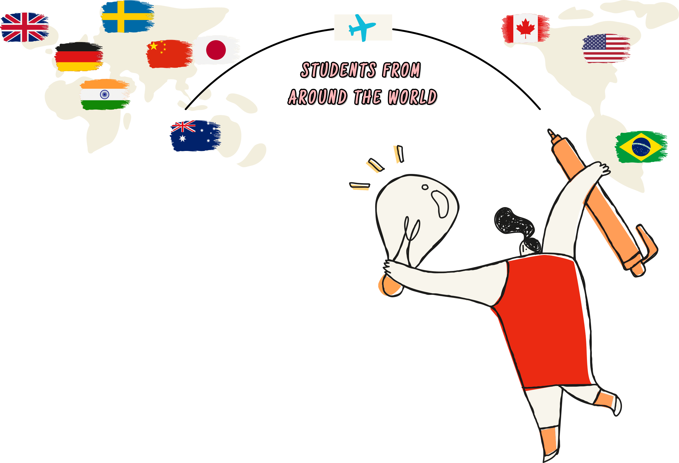 STUDENTS FROM AROUND THE WORLD